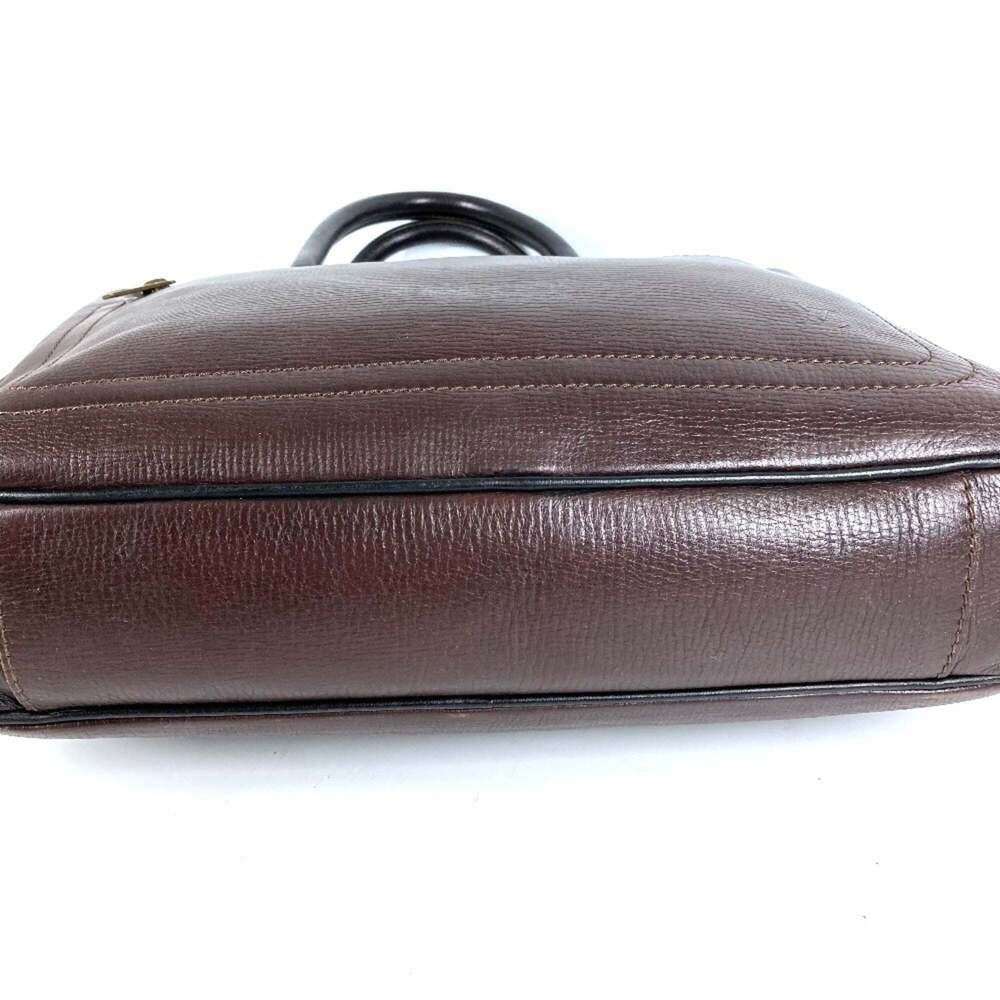 LOUIS VUITTON Authentic Brown Leather Tote Bag - Picture 3 of 16